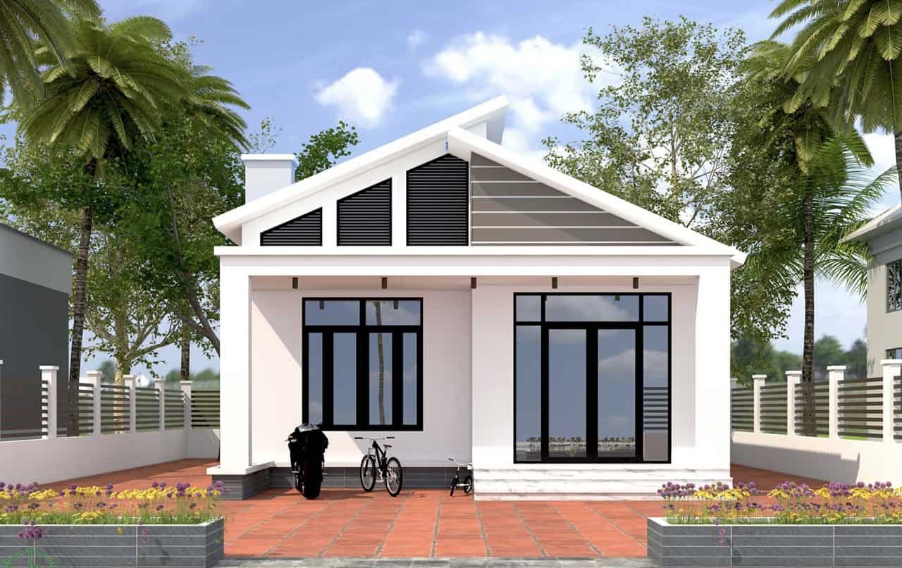 5+ mẫu nhà cấp 4 mái tôn đẹp ngất ngây