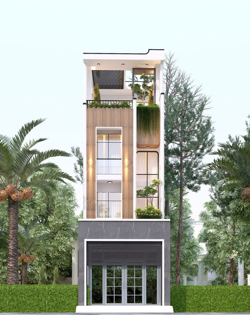 Top 5 mẫu nhà phố 4 tầng độc đáo nhất hiện nay